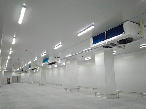 河北周黑鴨新工廠項(xiàng)目1#車間冷庫建造